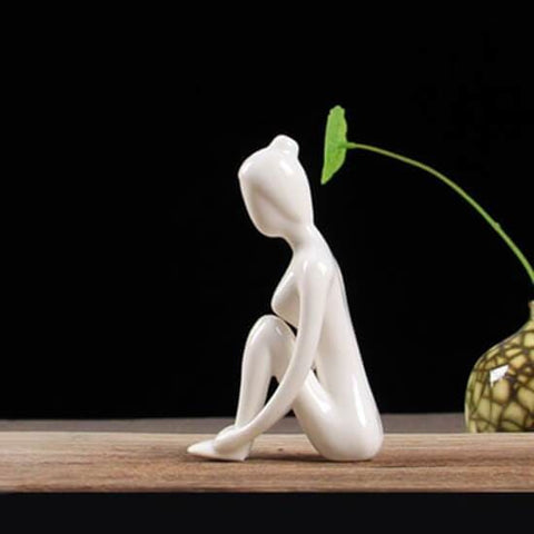 Frauenstatue<br> Yoga Zen 8 bis 14 cm