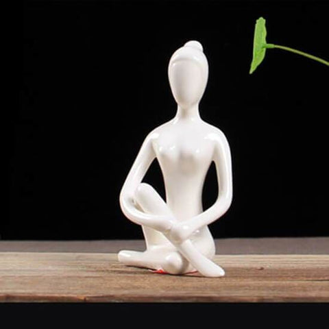 Frauenstatue<br> Yoga Zen 8 bis 14 cm
