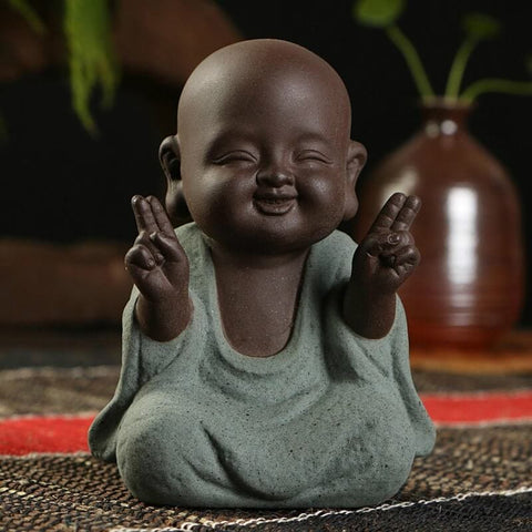 Statuette Moine Bouddhiste