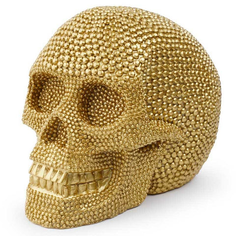 Totenkopfstatue<br> Deko-Totenkopf 13 cm