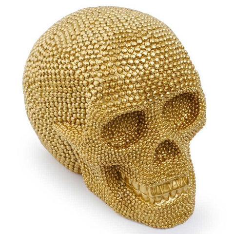 Totenkopfstatue<br> Deko-Totenkopf 13 cm