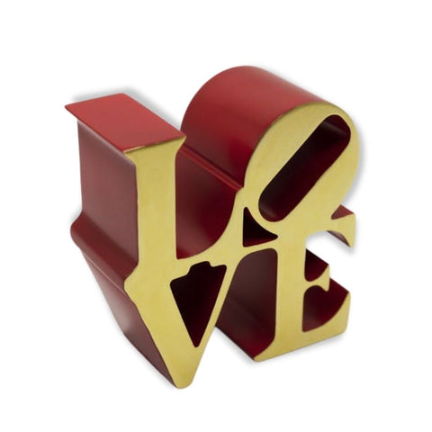 Paarstatue<br> „LIEBE“-Dekor