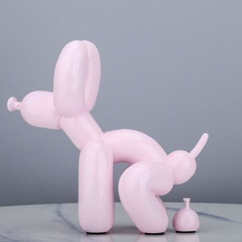 Ballon-Hundestatue<br> „Poop“-Harz