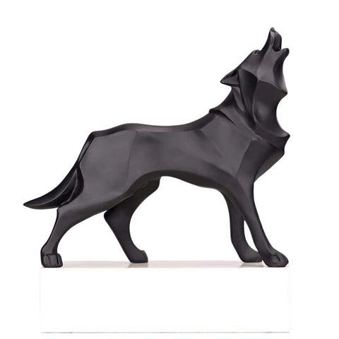 Wolfsstatue<br> Origami