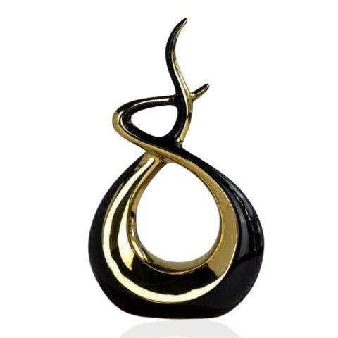 Abstrakte Skulptur<br> Goldene Umarmung