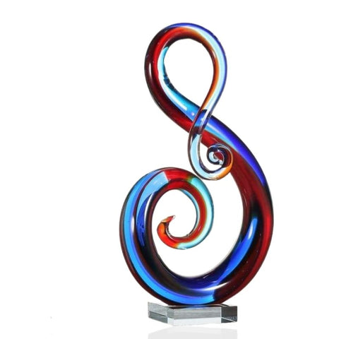Moderne Skulptur<br> Mehrfarbiges Glasdesign