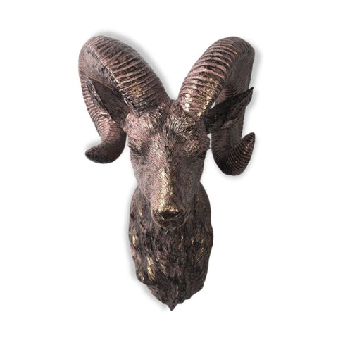 Tierische Wandskulptur<br> Mufflon