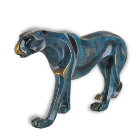 Panther-Statue aus Kunstharz<br> Deluxe