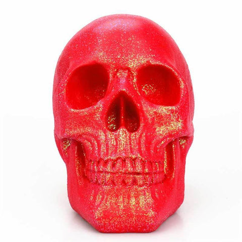 Totenkopfstatue<br> Funkelnde 18 cm