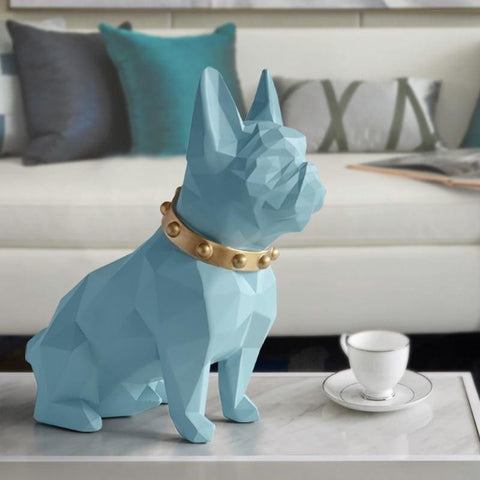 Bulldoggenstatue<br> Origami-Halskette 25 cm