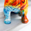 Bulldoggenstatue<br> Mehrfarbig sitzend 21 cm