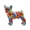 Bulldoggenstatue<br> Mehrfarbig 28 cm