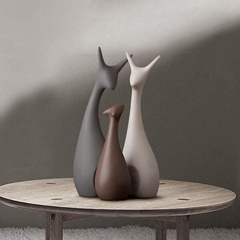 Katzenstatue<br> Keramik