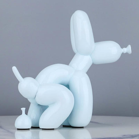 Ballon-Hundestatue<br> „Poop“-Harz