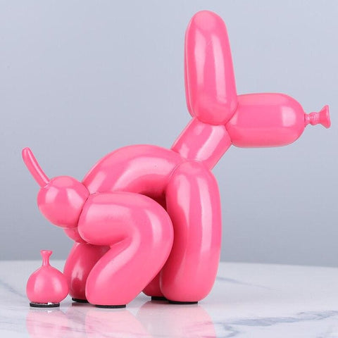 Ballon-Hundestatue<br> „Poop“-Harz