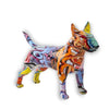 Hundestatue<br> Bullterrier-Statue, mehrfarbig