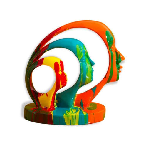 statue design couleur