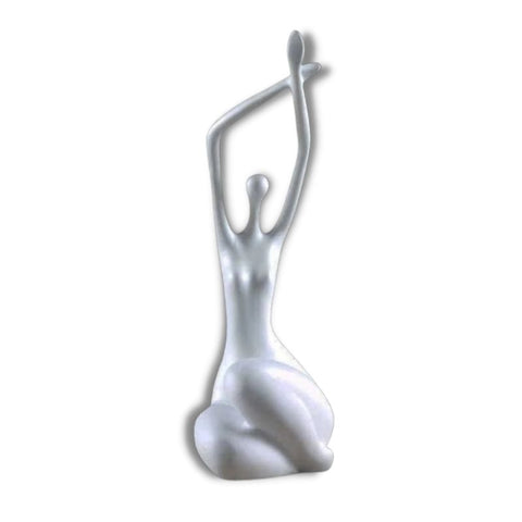 Frauenstatue<br> Runder Sitz 34 cm