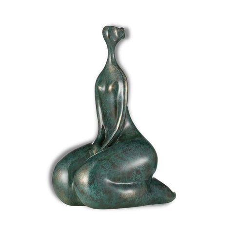 Runde Frauenstatue<br> Einzelsitz 30 cm