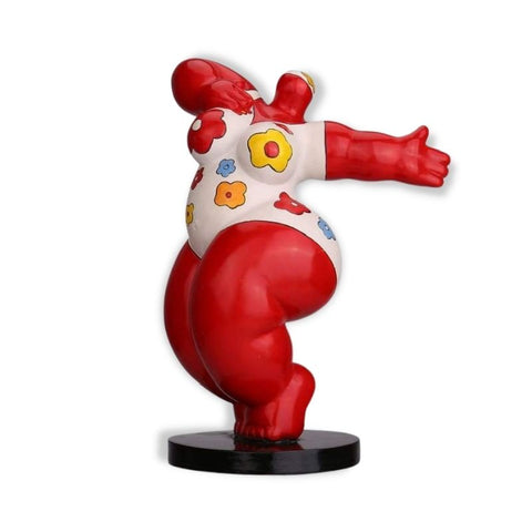 Runde Frauenstatue<br> Oma 28 cm