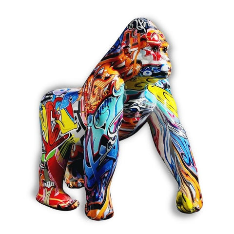 Mehrfarbige Gorilla-Statue von King Kong, 28 cm