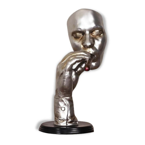 Mannstatue<br> Retro-Zigarre