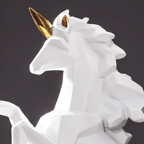 Pferdestatue<br> Origami-Einhorn