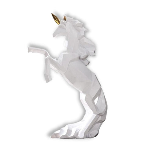 Pferdestatue<br> Origami-Einhorn