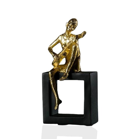 Frauenstatue<br> Musiker-Design 20 cm