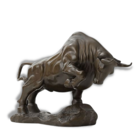 Bullenstatue aus Bronze<br> Deluxe