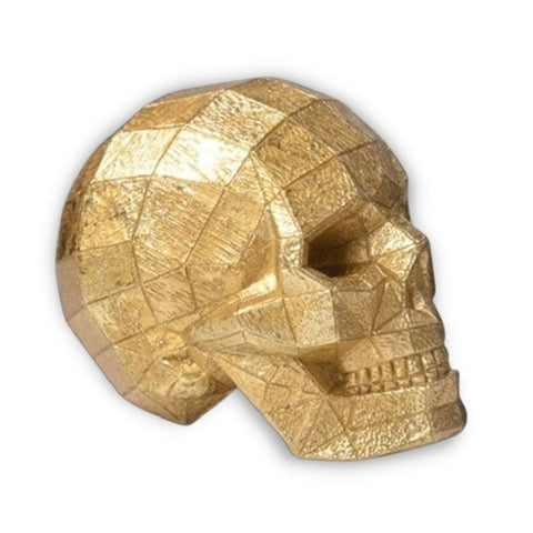 Totenkopfstatue<br> Origami-Design-Dekoration 12 cm