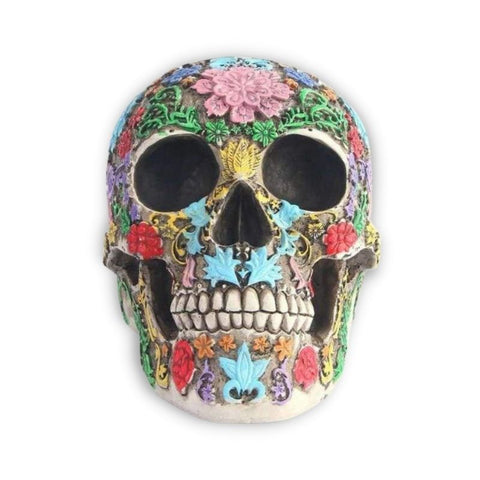 Totenkopfstatue<br> Mexikanische Dekoration 19 cm