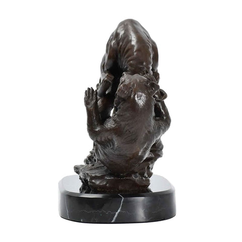 Bullenstatue aus Bronze<br> Angriff auf den Bären