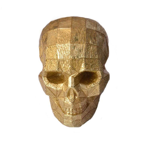 Totenkopfstatue<br> Origami-Design-Dekoration 12 cm